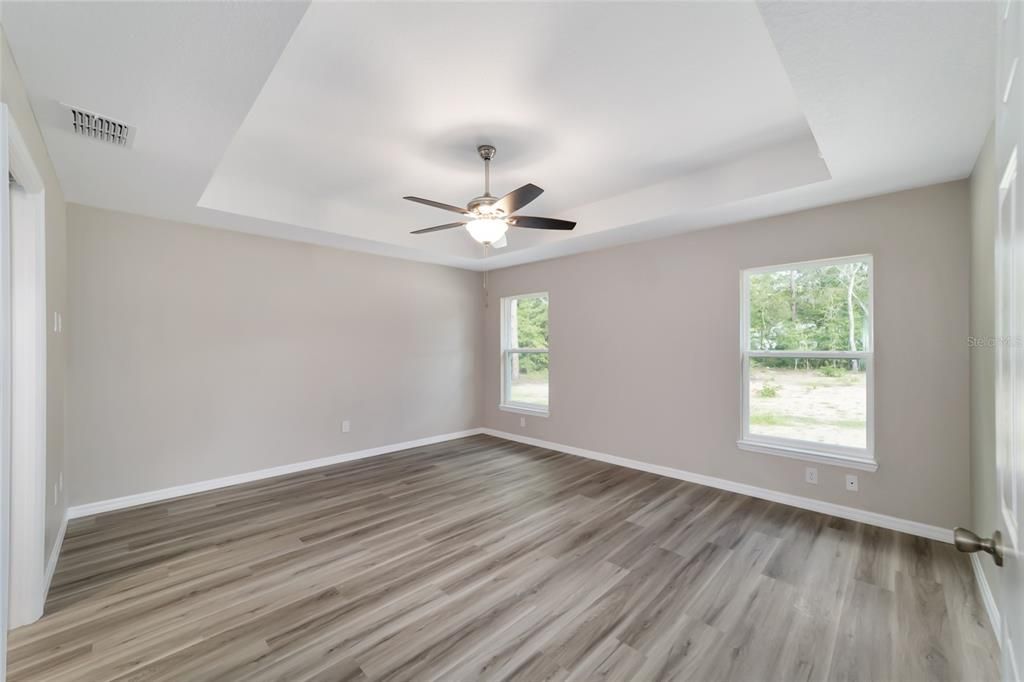 Owner's suite tray ceiling