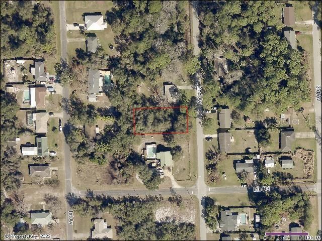 Aerial View of 2nd Ave, Deland, FL