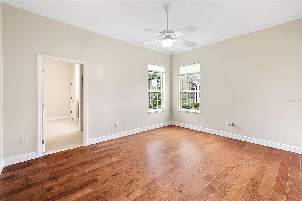 Bedroom 3 w/en suite & wood flooring