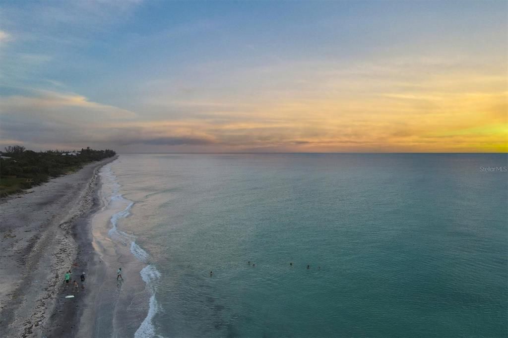 Miles of beautiful Manasota Key beach