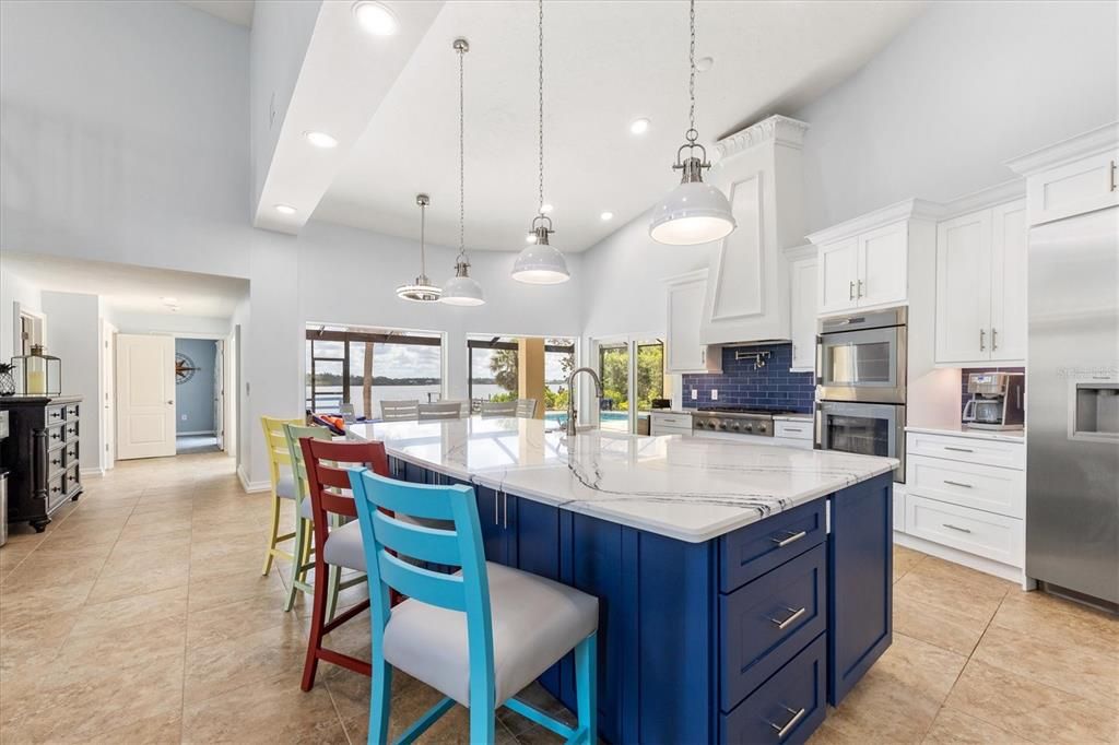 Custom Island in Open Kitchen