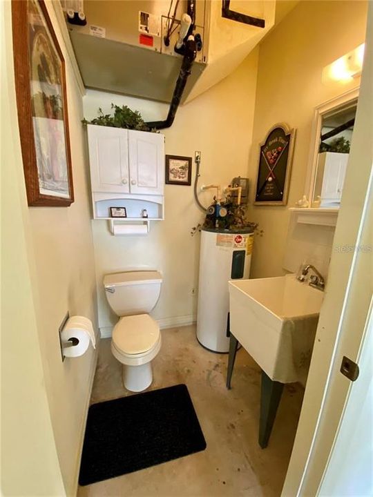 1/2 Bathroom in Garage Area