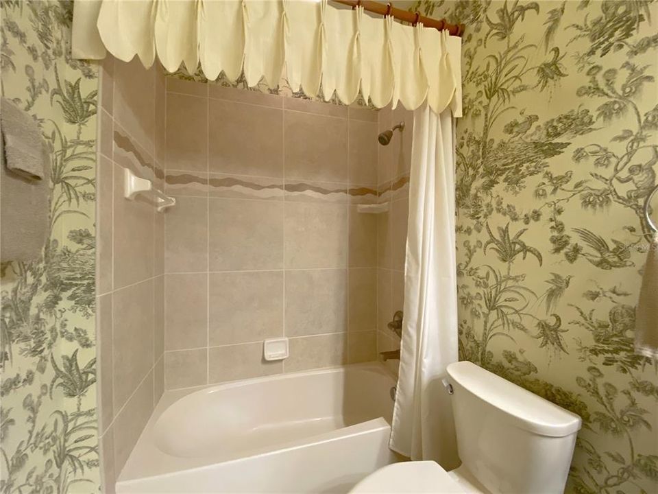 Shower/Tub combo in Guest Bathroom