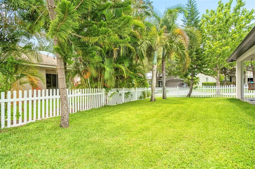 Fully-fenced Back Yard