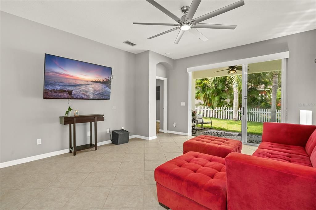 Family Room overlooking Lanai