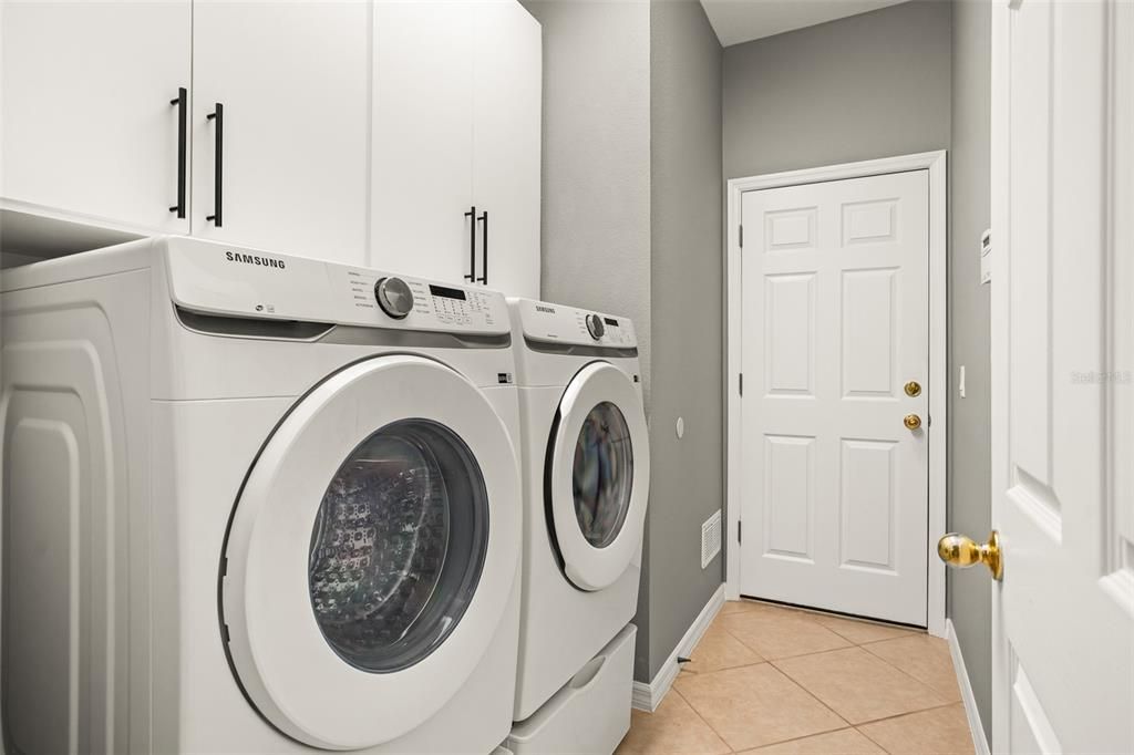 Laundry Room with New Washer & Dryer