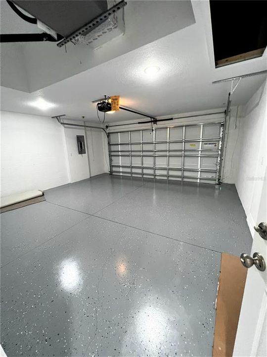 Sealed garage Floor with automatic opener too