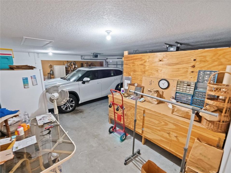 Inside the 3-car garage 27' x 22'