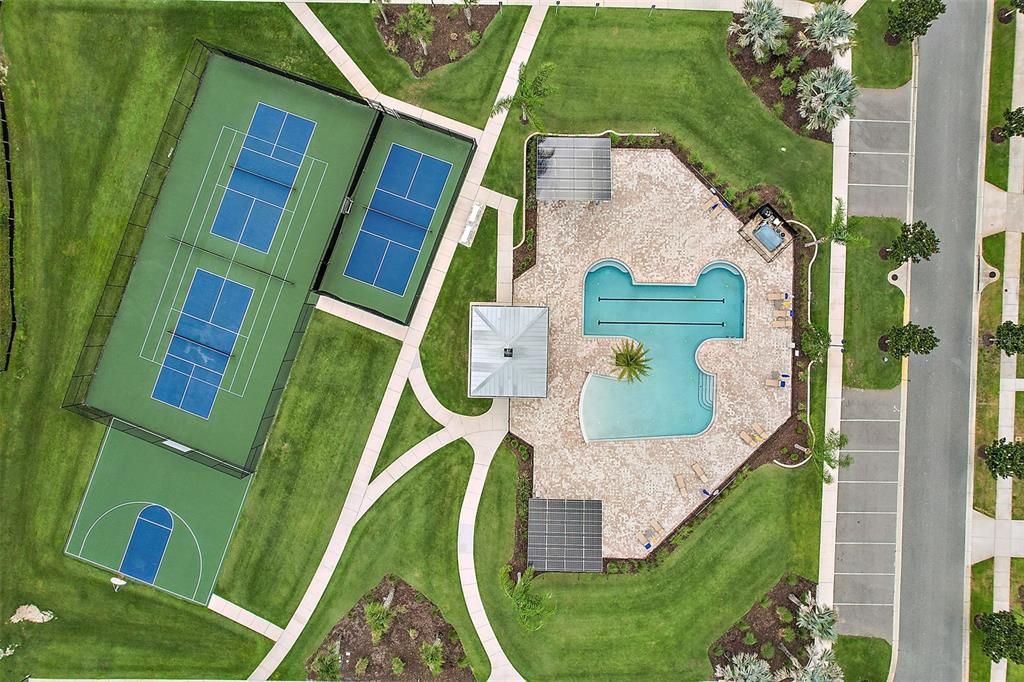 Resort style community pool - Tennis & basketball