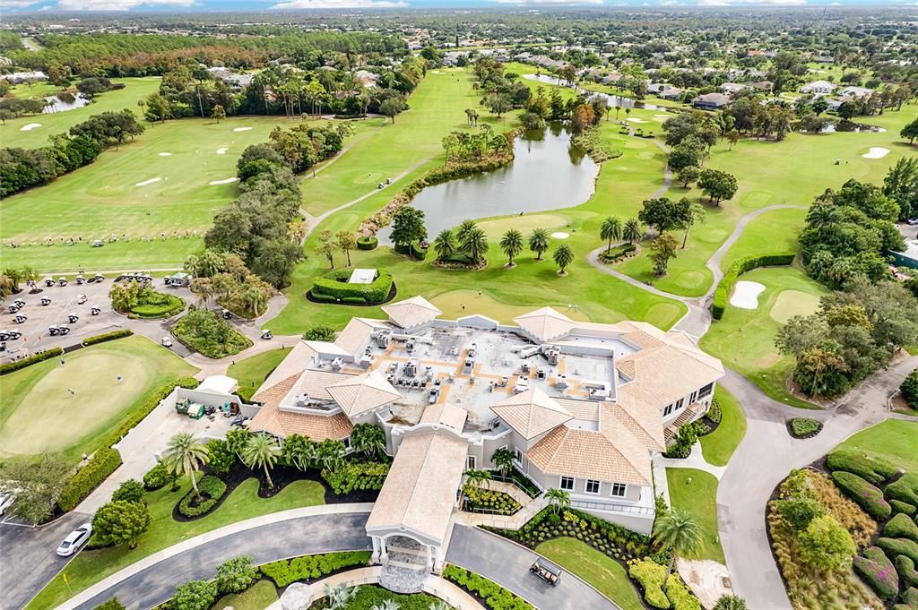 Aerial view of Clubhouse