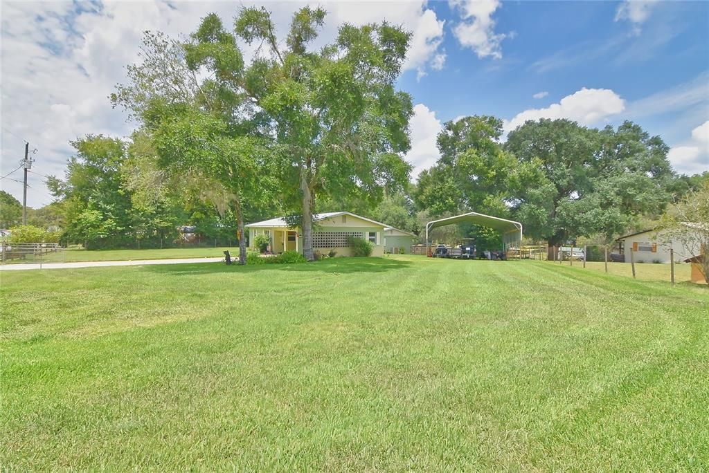 VIEW OF FIRST HOME ON CORNER LOT STREET SIDE