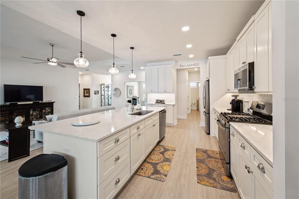 Galley view of the kitchen