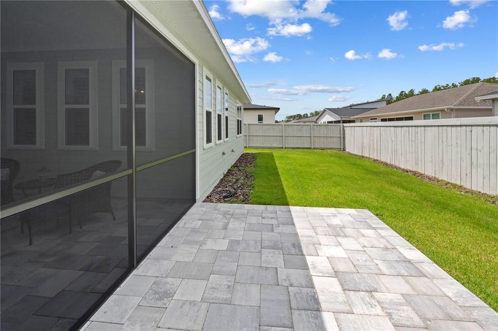 Back Paved Patio