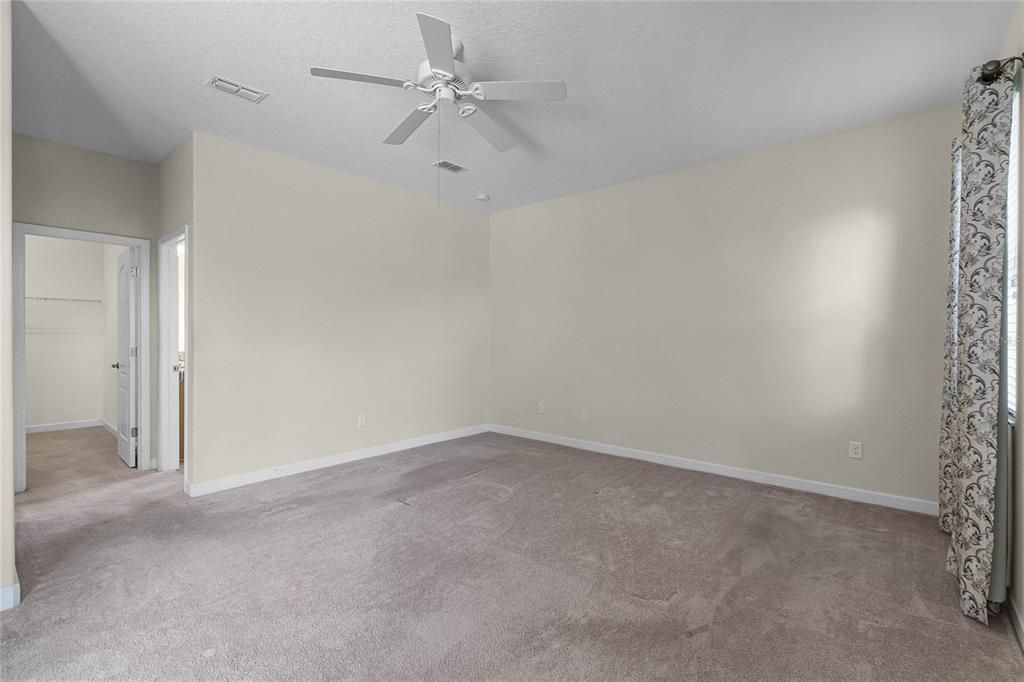 MASTER BEDROOM: 2 Walk -In Closets, Carpet Flooring