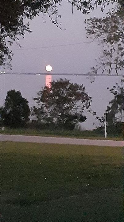 MOON RISE OVER LAKE APOPKA FROM YOUR PORCH!!