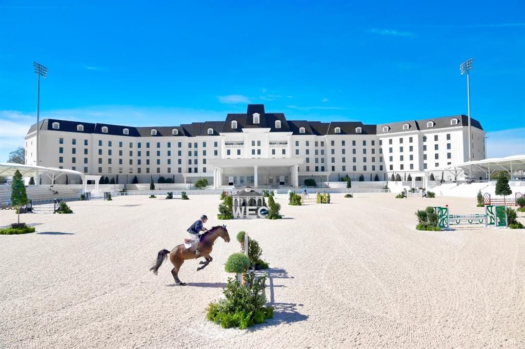 World Equestrian Center is just a short golf cart ride from residence