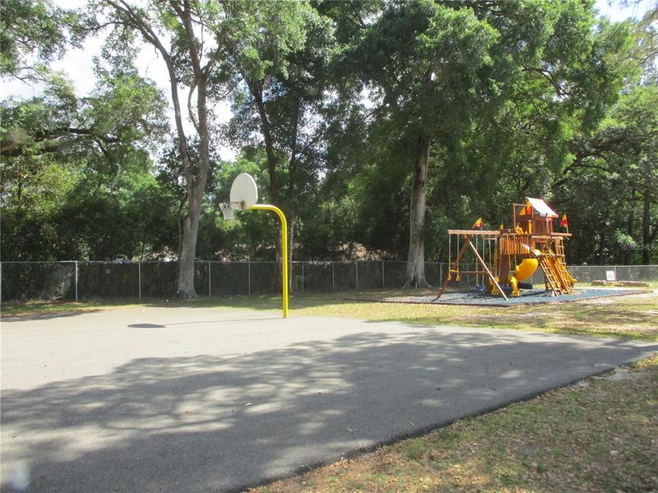 Community basketball court