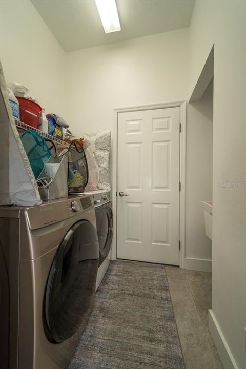 Laundry room door goes to garage