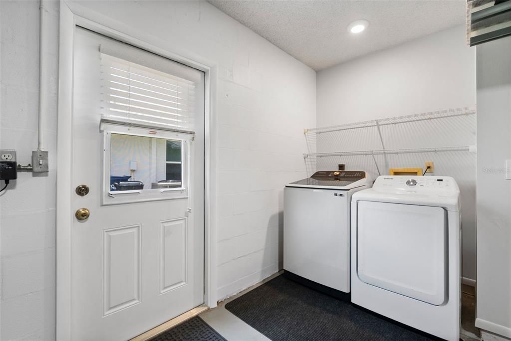 Laundry in Garage