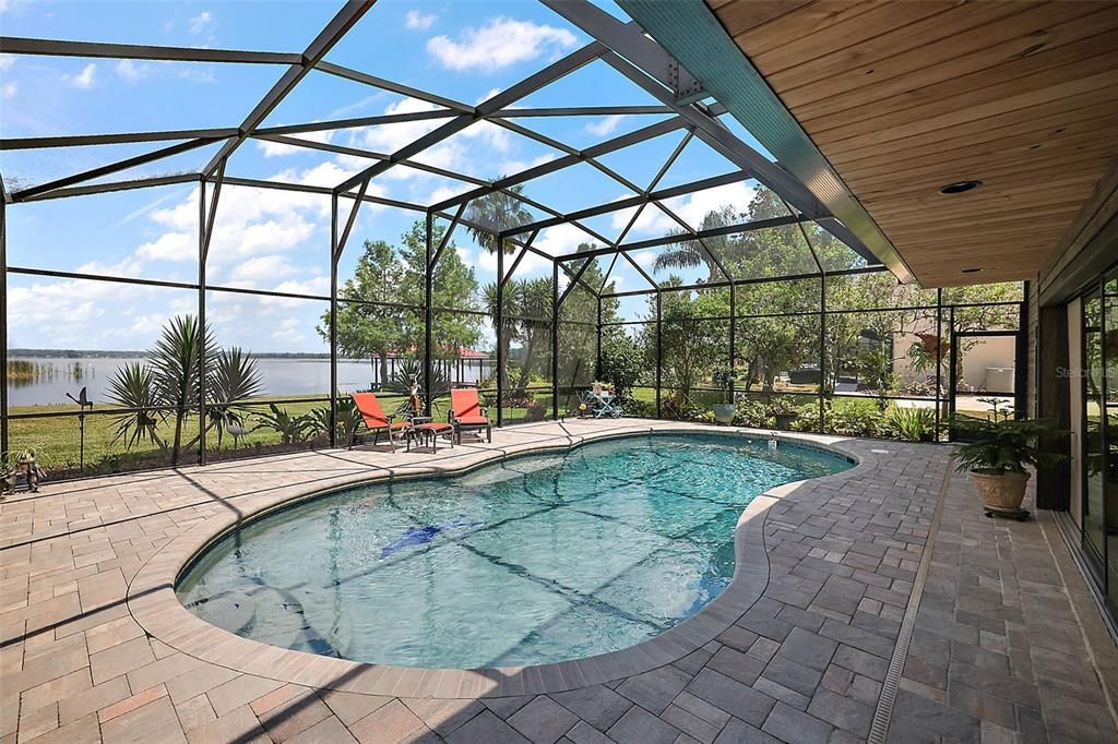 Escape from the everyday with this sparkling pool and entertaining area ~