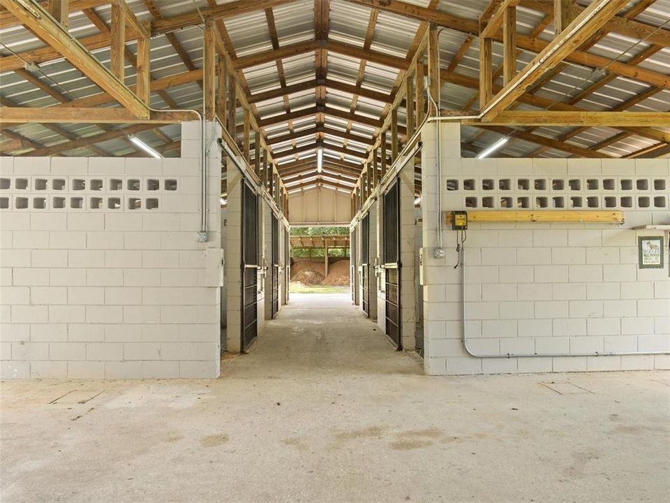 BARN HAS EVERYTHING , LARGE STALLS PLENTY OF STORAGE ,WATER IN EVERY STALL AND SO MUCH MORE