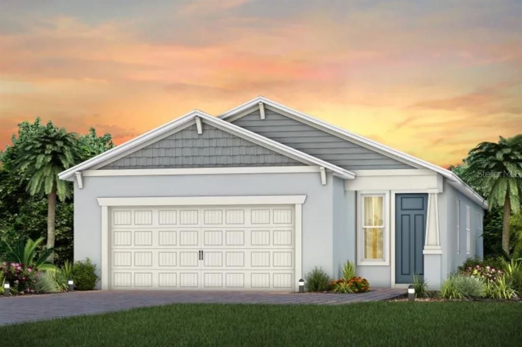 Hallmark Craftsman Exterior Design. Artistic rendering for this new construction home. Pictures are for illustrative purposes only. Elevations, colors and options may vary.