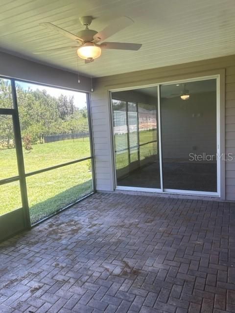 Brick Pavered Patio Lanai