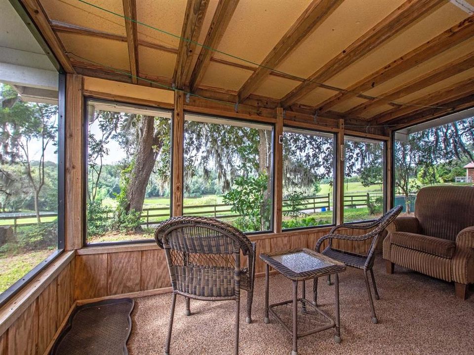 Screened, Covered Porch