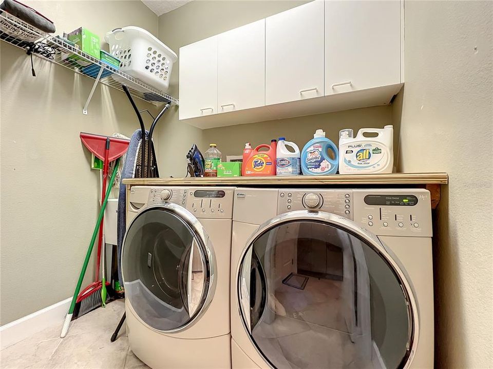 downstairs laundry room