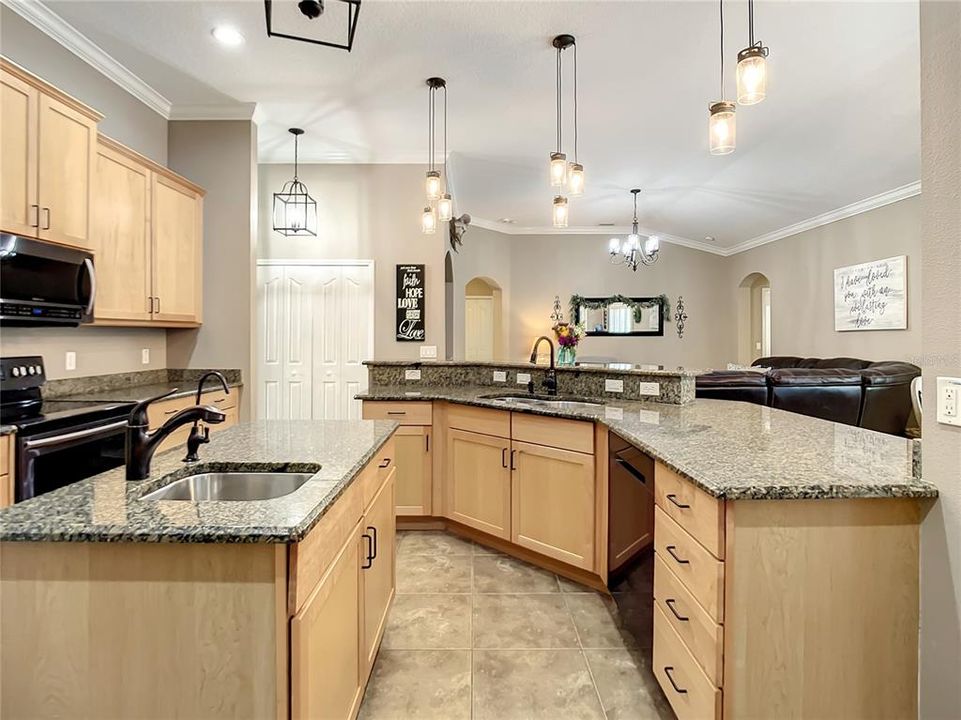 kitchen to family great room