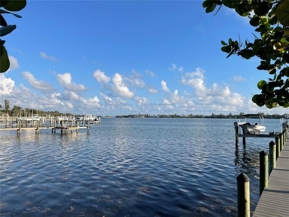 Looking south to Albee Bridge towards Venice Jetties.