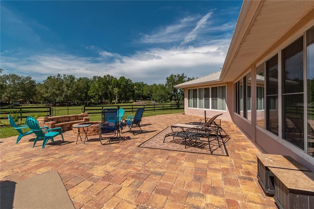 VIEW OF PASTURE FROM PATIO