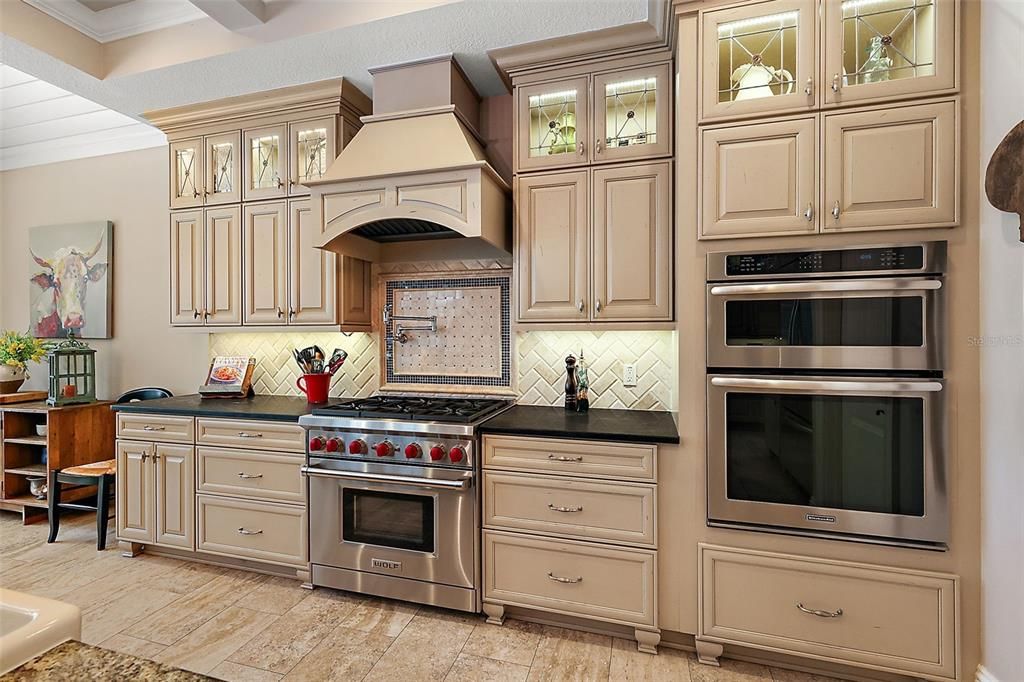 Kitchen with Built-in Oven and Microwave