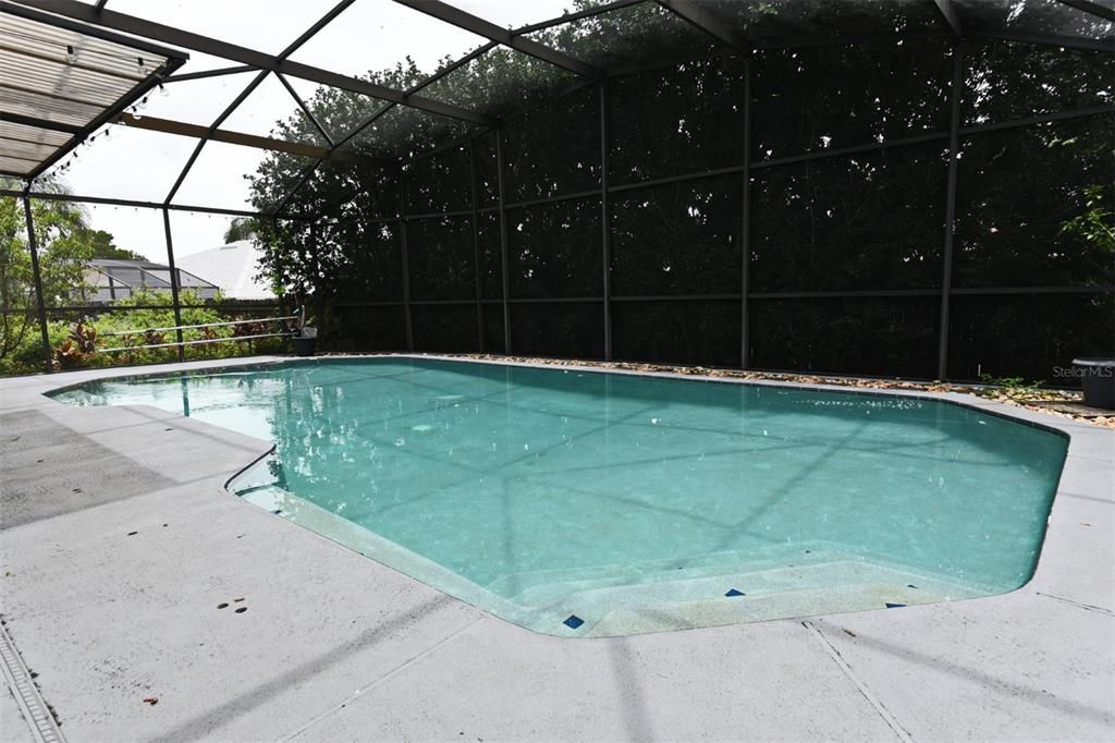 Screened pool