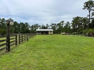 YARD WITH VIEW OF BARN