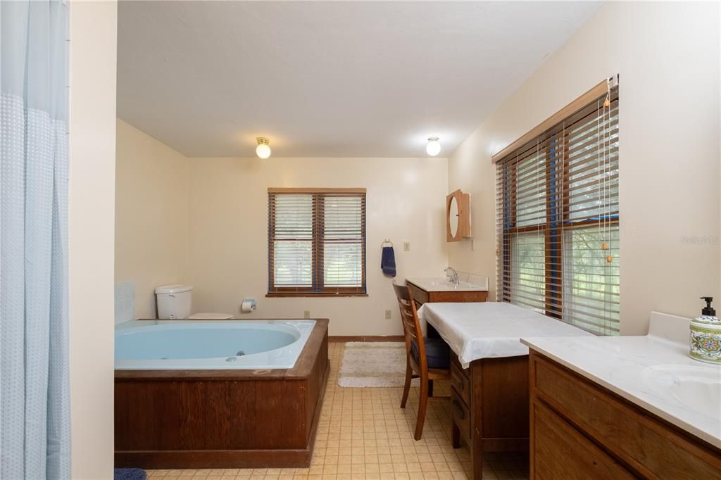 Master bathroom upstairs