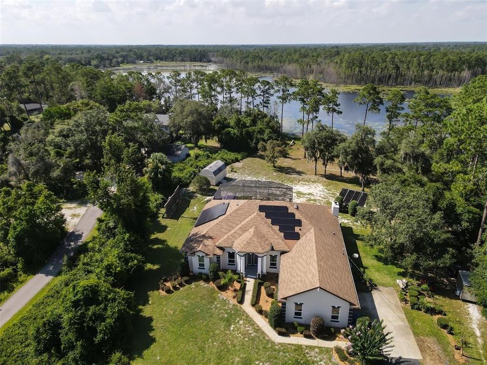 Front View with Lake Doyle in Background