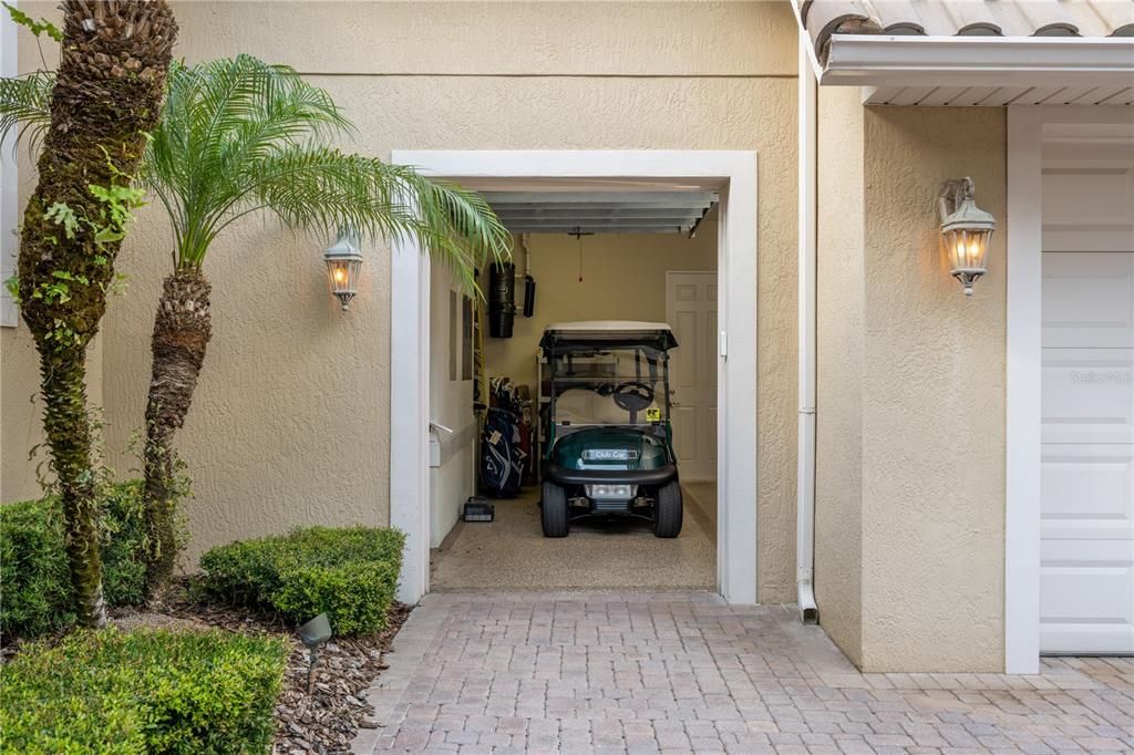 Golf Villa has 2 Car Garage PLUS golf Cart Bay