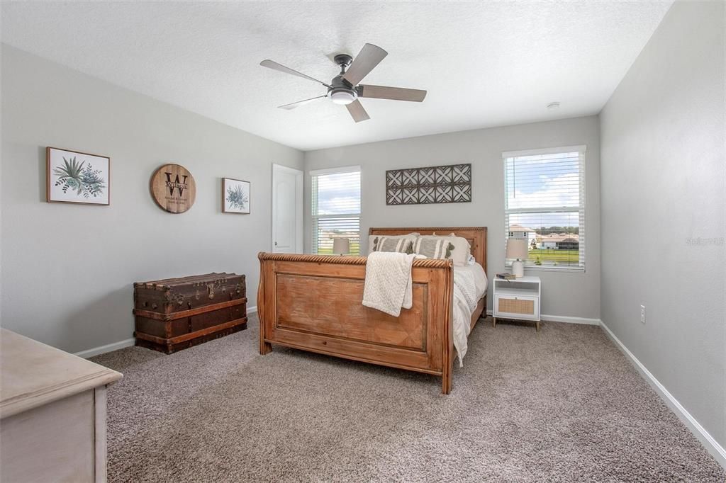 Master Bedroom with two walk in closets.