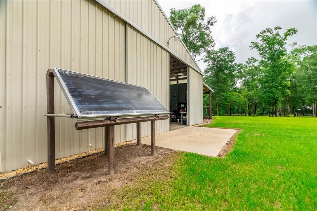 Solar paneled water heater