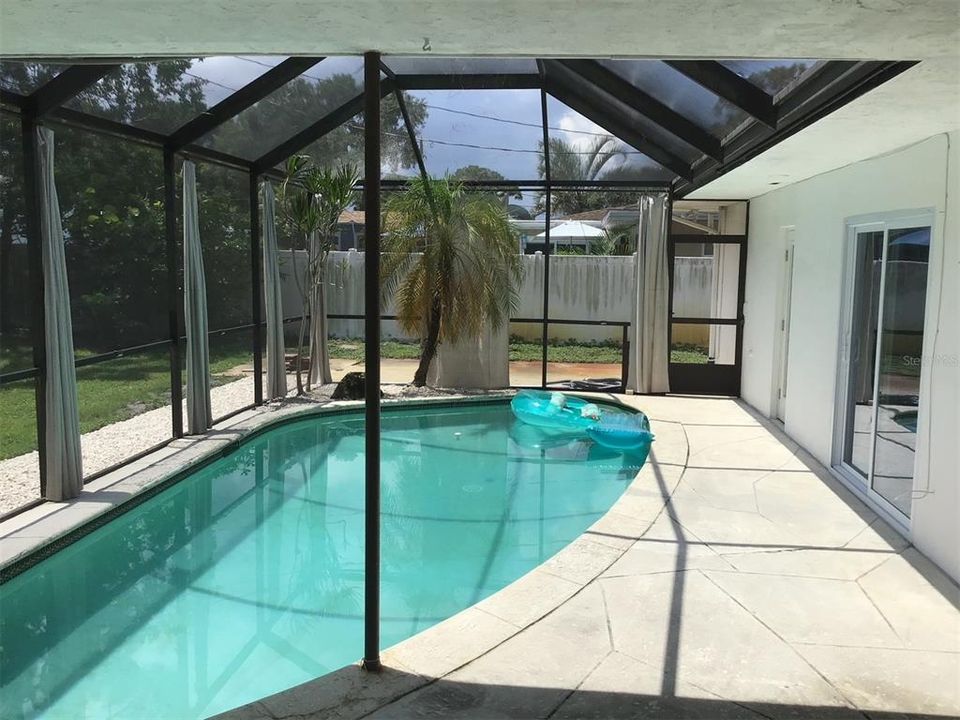 Pool with Curtains