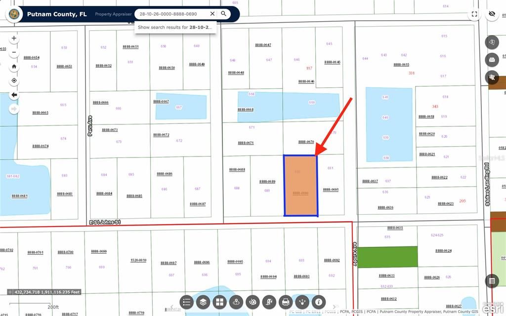 Property Appraiser's plat map