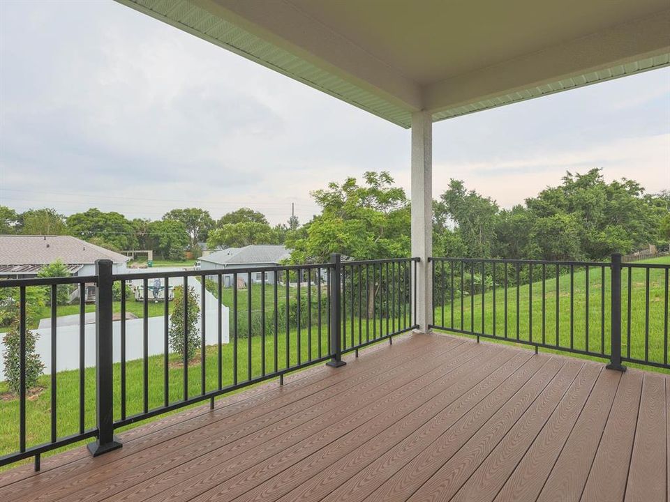 Upstairs porch off of kitchen