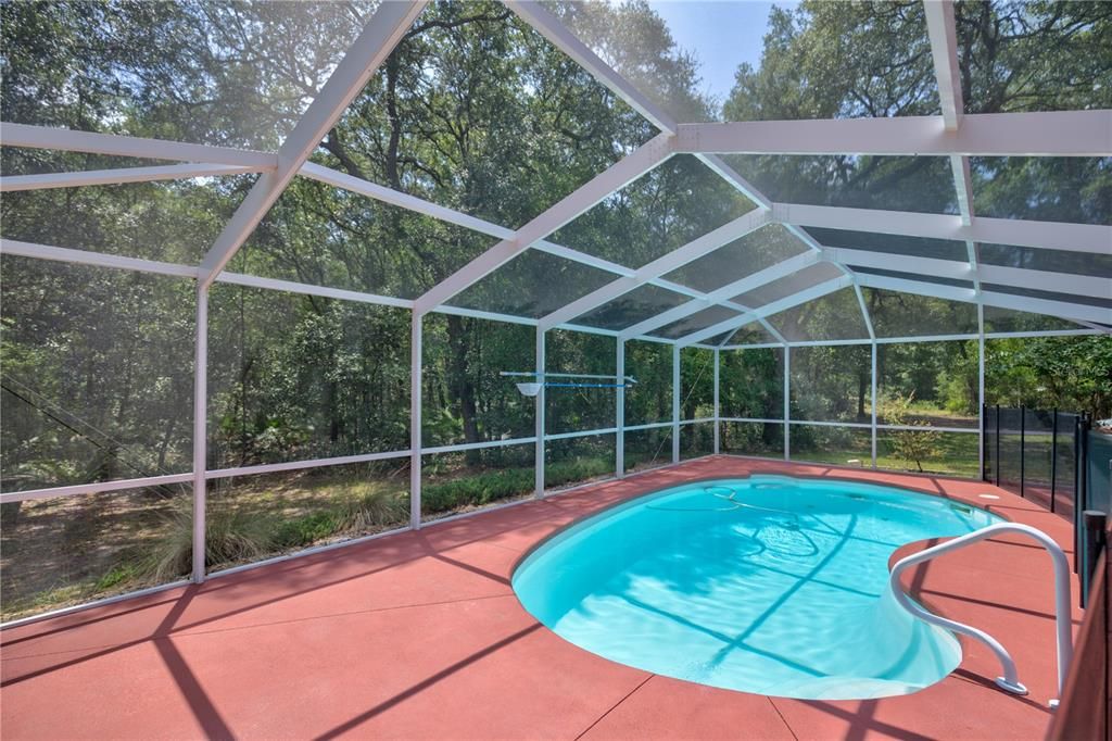 Dip into your saltwater pool year round (pool heater included)