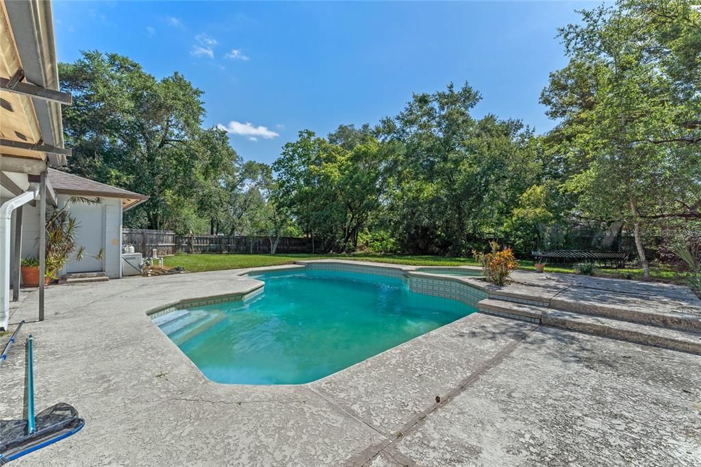 Open air pool.