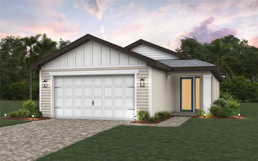 ESTERO ELEVATION S RENDERING *DISCLAIMER: Renderings, Photos, Virtual Tours are of like model and are used for display purpose only, actual property may vary.