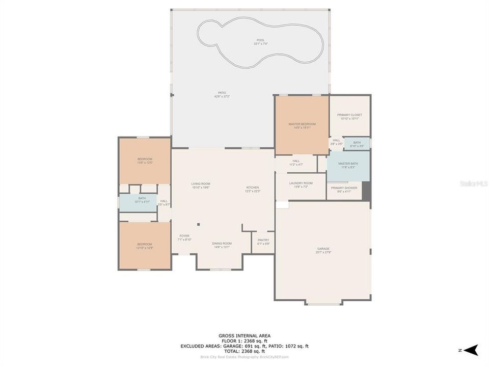 Recently Sold: $622,400 (3 beds, 2 baths, 2433 Square Feet)