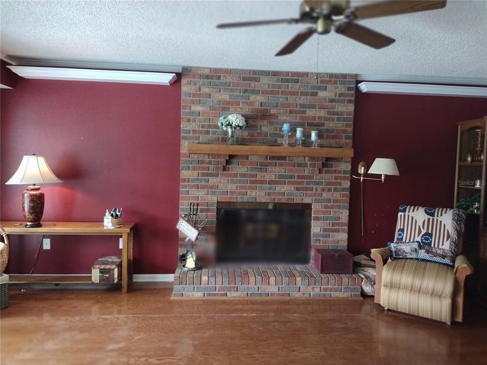 Fireplace in family Room