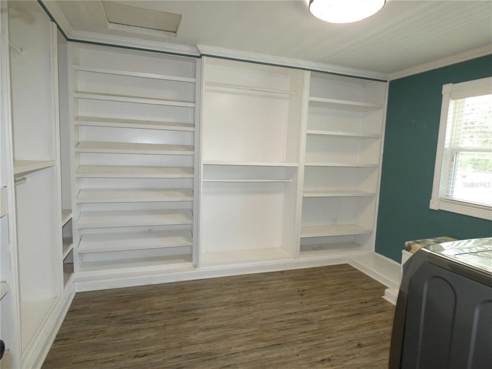 Upstairs Master Closet with Laundry