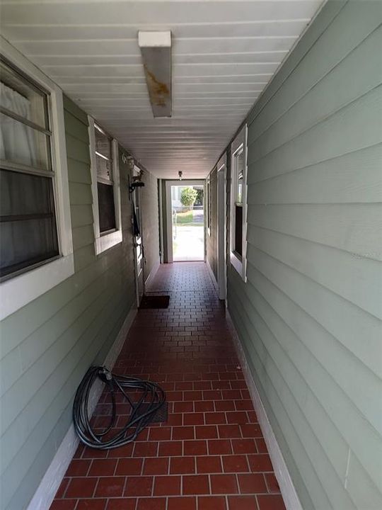 Breezeway between Main House and Garage